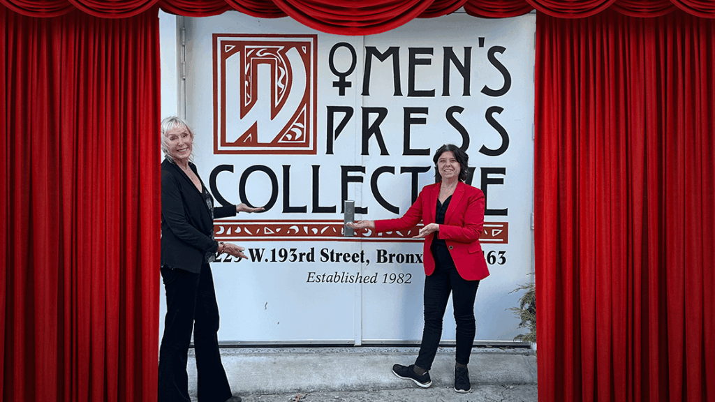 Celebrating Collaboration: Trade Works and Women’s Press Collective Empowering Futures Two women at WPC