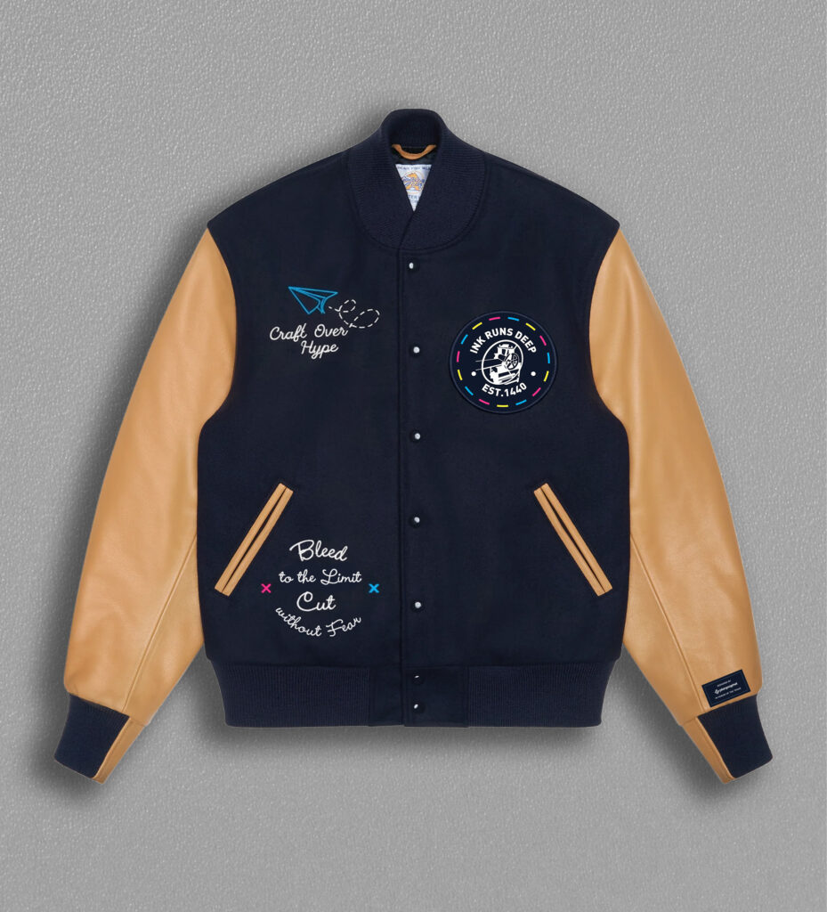 Ink Runs Deep​ Letterman Jacket